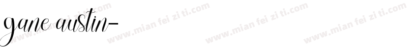 gane austin字体转换